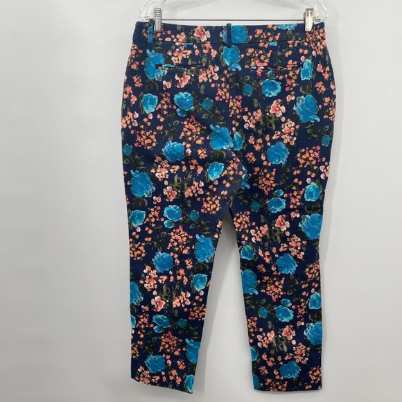 MERONA STRETCH FLORAL PRINT PANTS WOMENS 14 - Picture 4 of 7